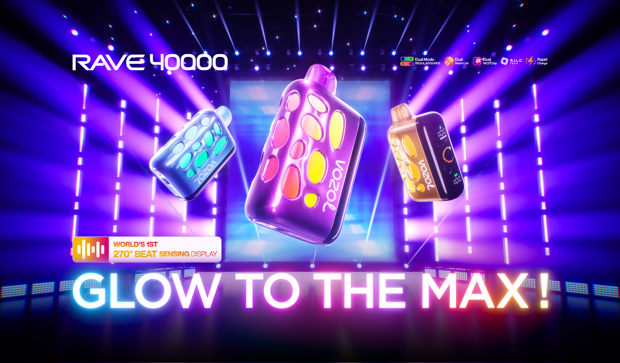 Vozol Rave 40000 - Vue d'ensemble